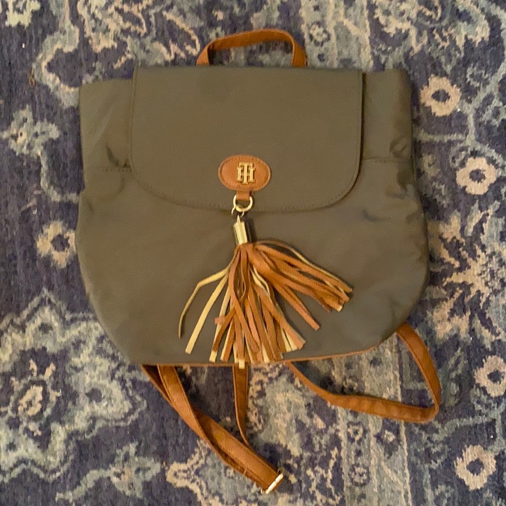 Army green backpack
